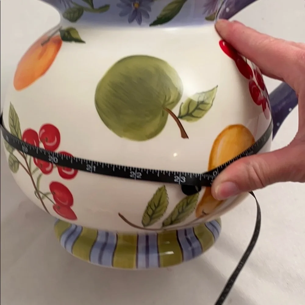 Zrike Fruit Medley Pitcher multicolor ceramic